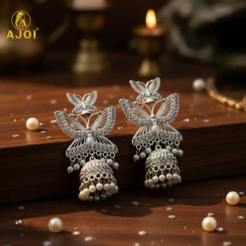 Butterfly Designer Jhumka Earrings